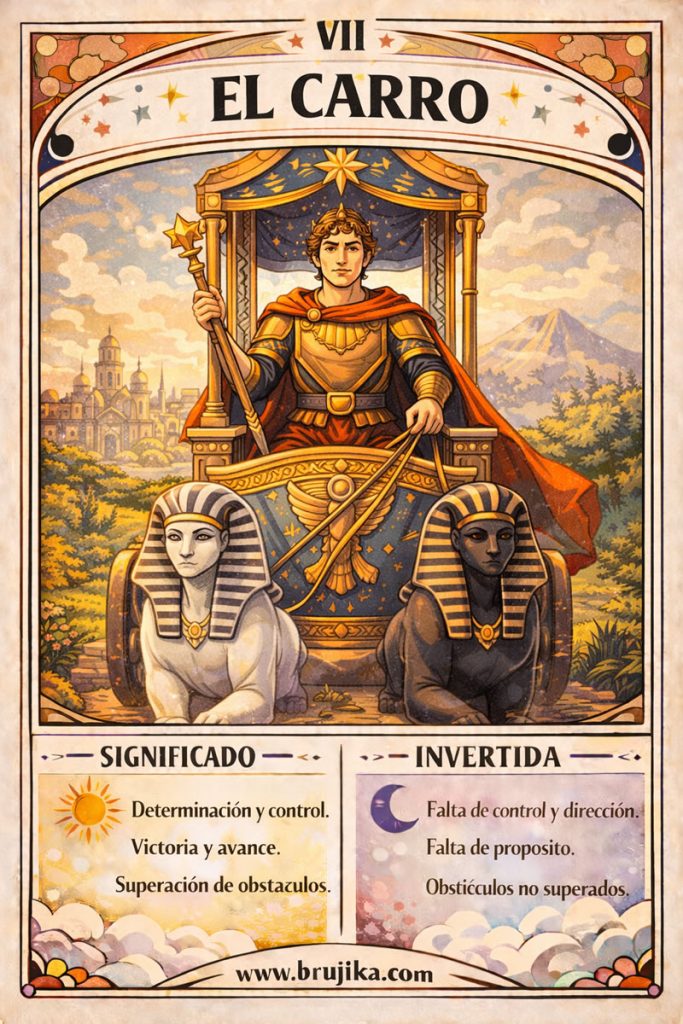 El carro de Arcanos mayores del Tarot