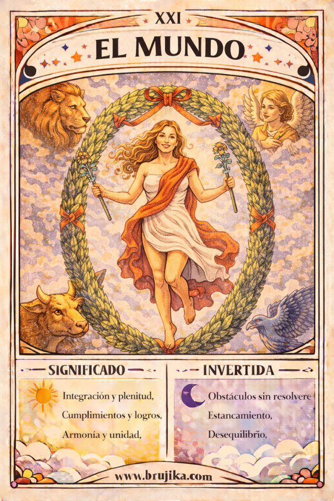 El Mundo de Arcanos mayores del Tarot