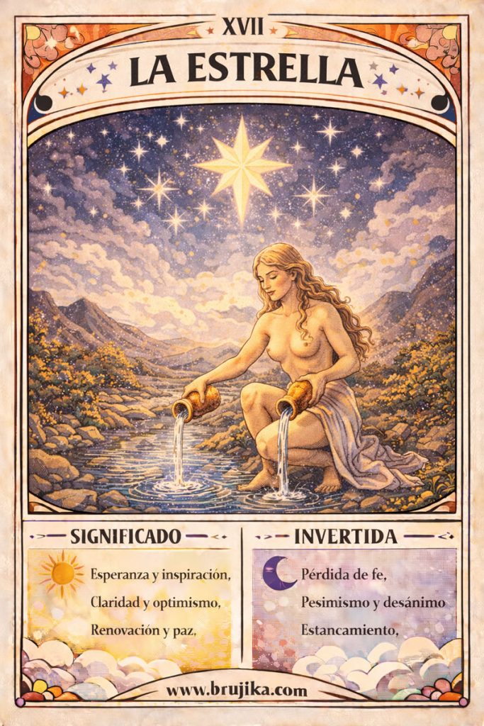 La Estrella de Arcanos mayores del Tarot